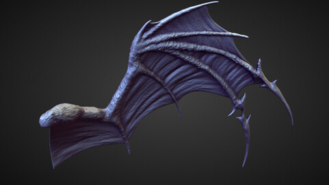 WING42 high poly sculpt