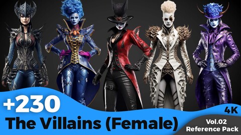 +230 Villains Female Character Concept (4k)