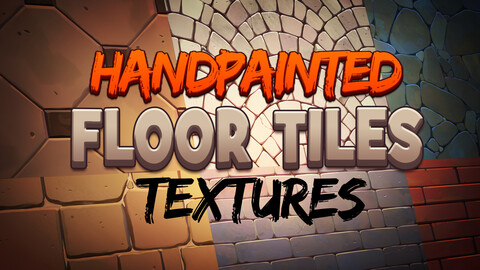 Hand Painted Floor Tiles Textures