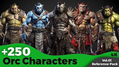 +250 Orc Character Concept (4k)