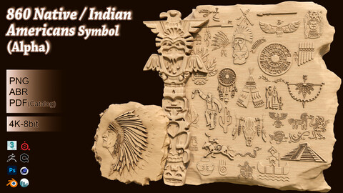 860 Native / Indian americans symbol(Alpha)