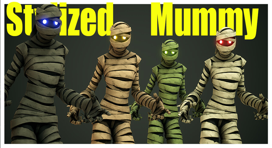 ArtStation - Stylized Mummy | Game Assets