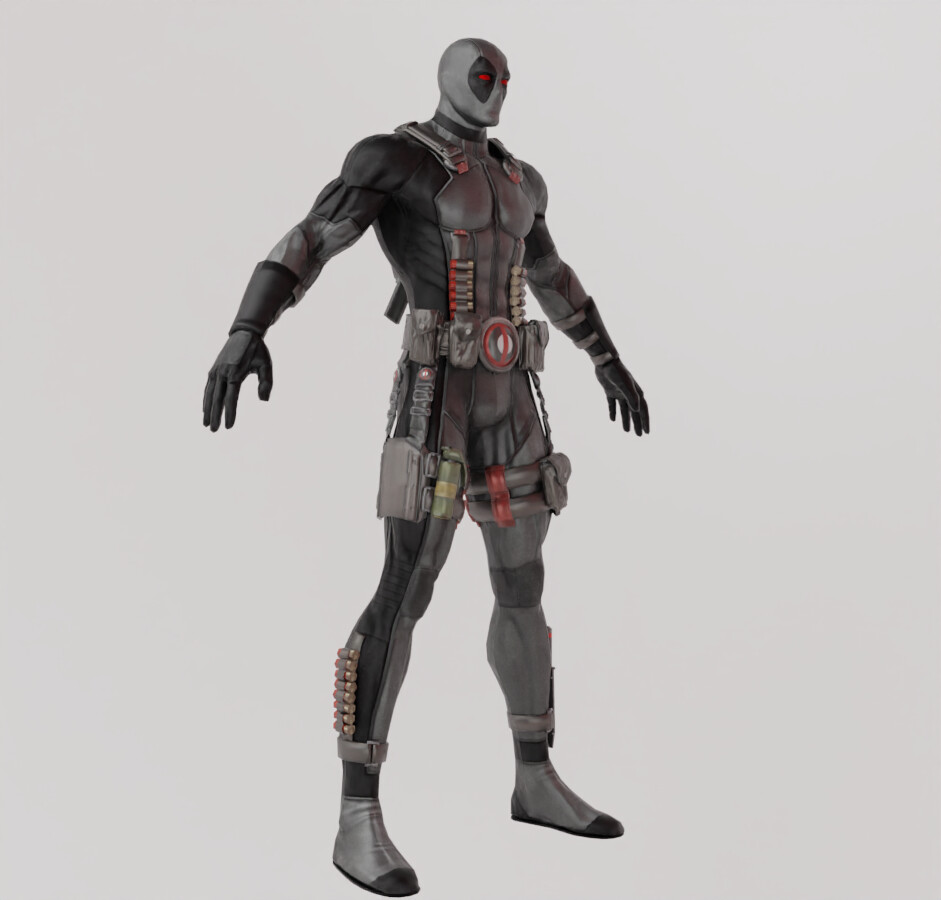 ArtStation - Deadpool X Force Textured Model | Resources