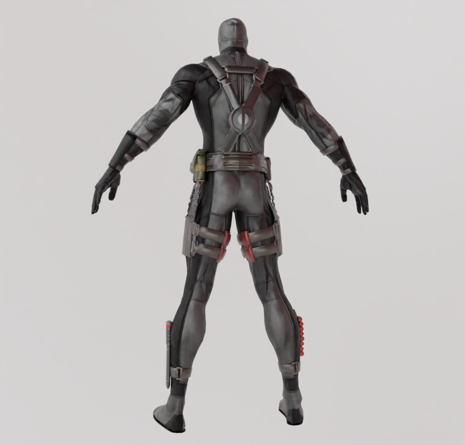 Artstation - Deadpool X Force Textured Model 