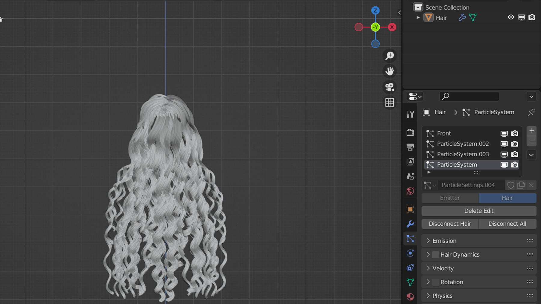 Artstation Blender Hair Style Nana Reira Curly Hair Resources