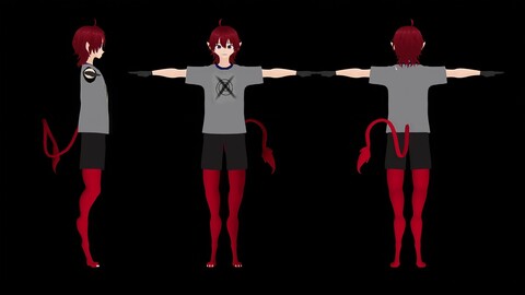 3D ANIME BOY FOX VRCHAT AVATAR