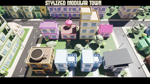 Stylized Modular Town