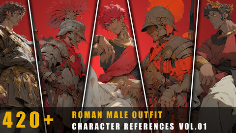 420+ Roman Male Outfit - References Pack Vol.01