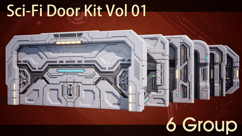 Sci-Fi Door Kit Vol 01