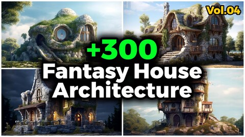 +300 Fantasy house Concept (4K)