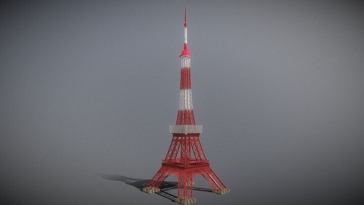 ArtStation - Tokyo Tower | Game Assets