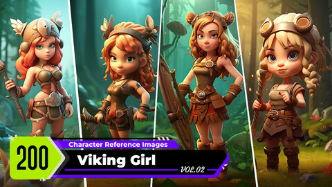 Viking Girl VOL.02 | 4K Reference Images