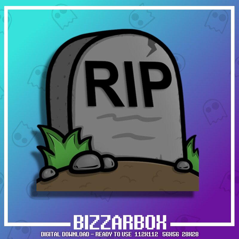 ArtStation - Twitch Emote: RIP Tombstone | Artworks