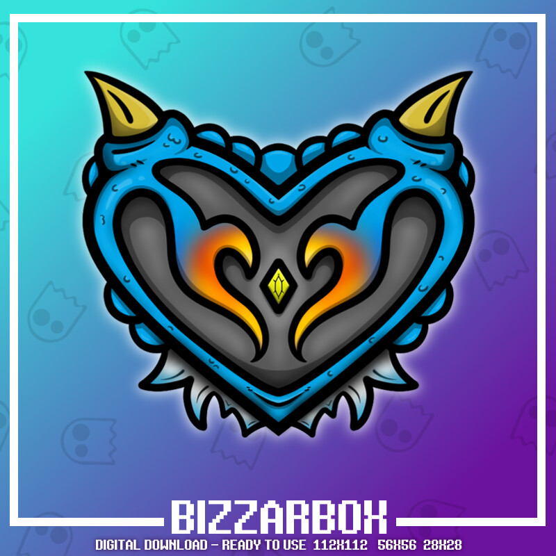 ArtStation - Twitch Emote: Dragon Heart Purple