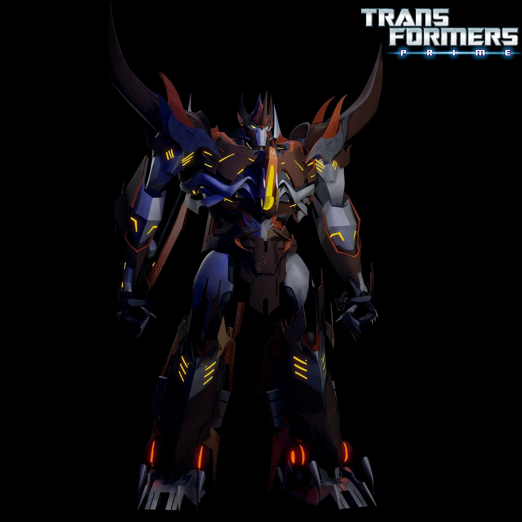 TFP Beast Hunters Optimus Prime + Jack [Blender] by OmegaXOrange