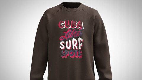 Men's Sweatshirt-Cuba Libre