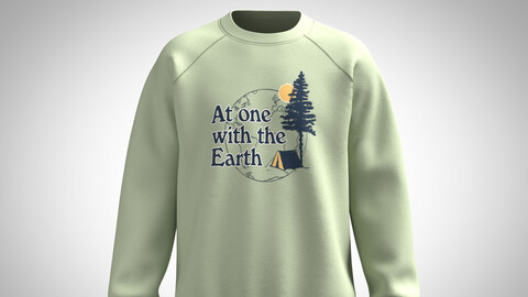 Men's Sweatshirt-Outdoor Graphic