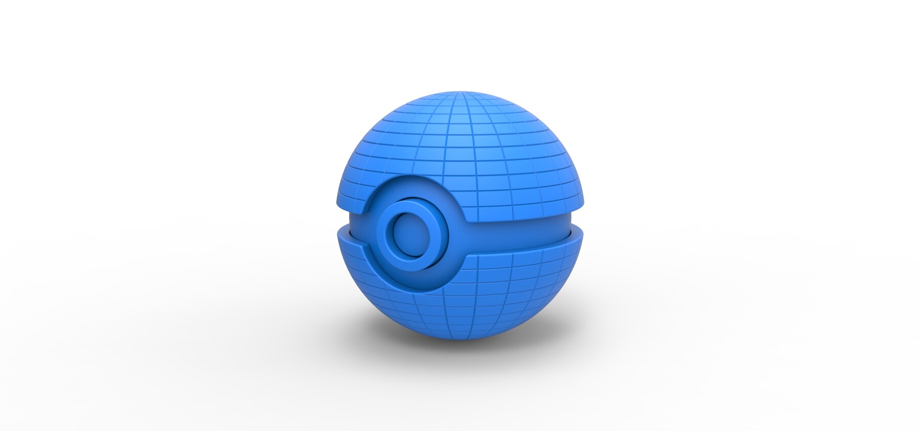 Basic Pokeball, 3D CAD Model Library