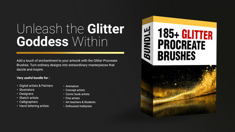 185+ Glitter Procreate Brushes