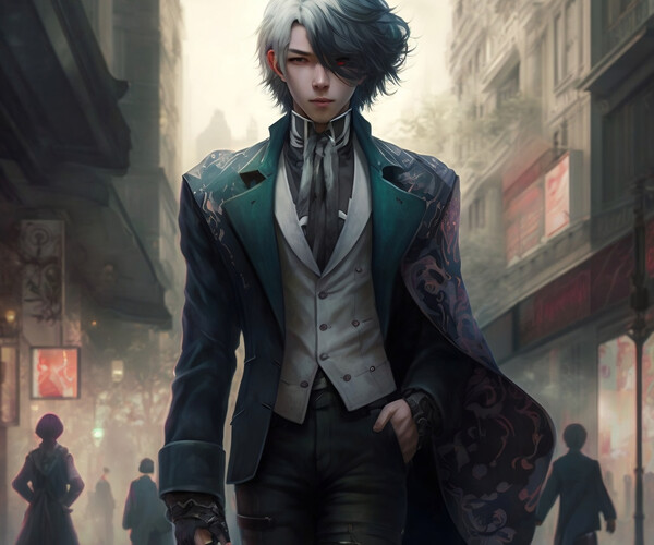 ArtStation - Vampire Silver-haired Teen | Artworks