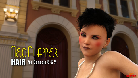 Neoflapper hair for Dazstudio