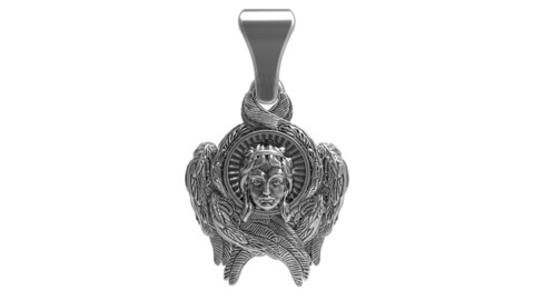 Cherub pendant.