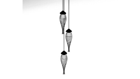 loft hanging lamps 3D model