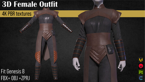 Female outfit character clothing