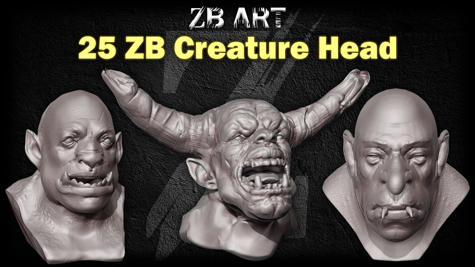 ArtStation - Zbrush face sculpt 1#