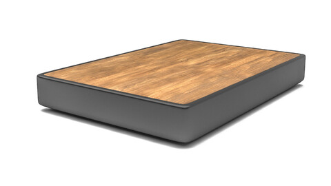 A modern wooden coffee table Low-poly 3D model