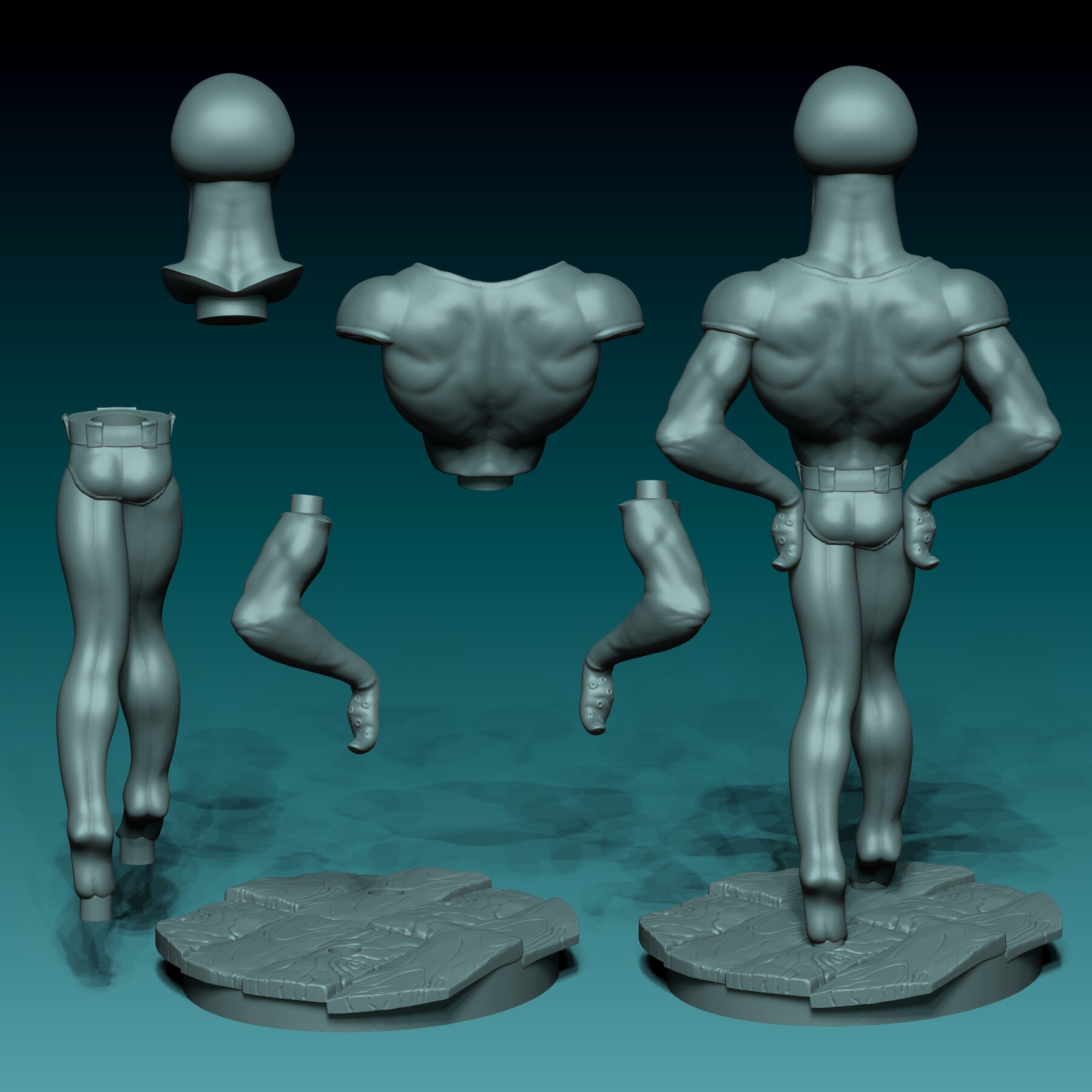 Artstation Handsome Squidward For 3d Printing Resources