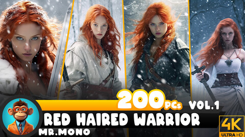 Red haired warrior Vol.1 |  Reference Images