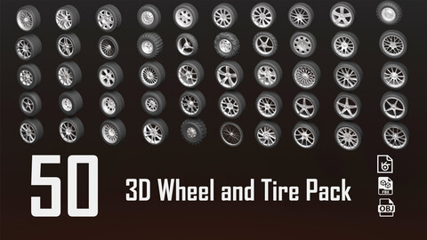 3D Wheel and Tire pack