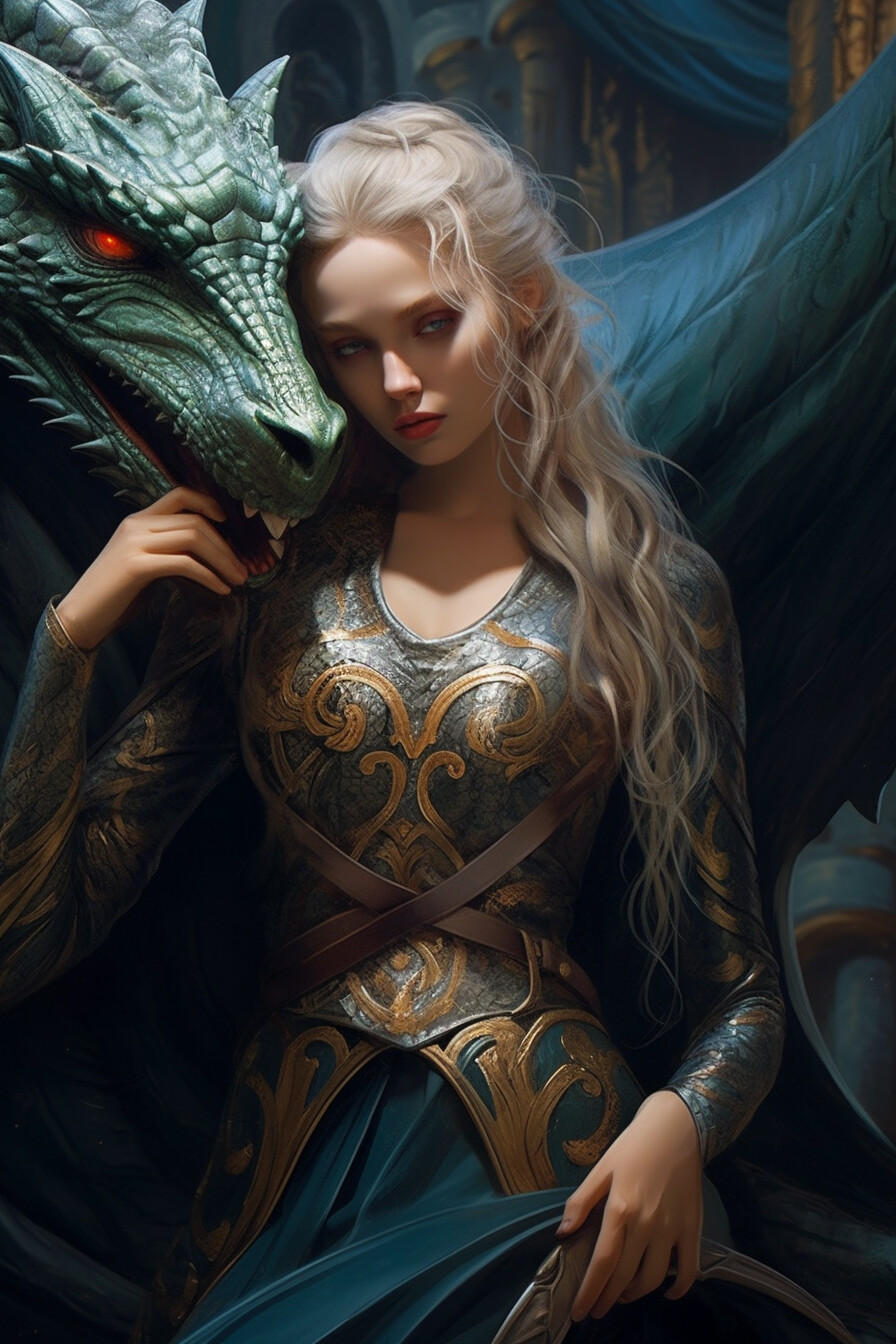 Artstation - The Enchantress And The Fire-breather: A Tale Of Bond And 