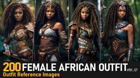 Female African Outfit VOL.32|4K Reference Images