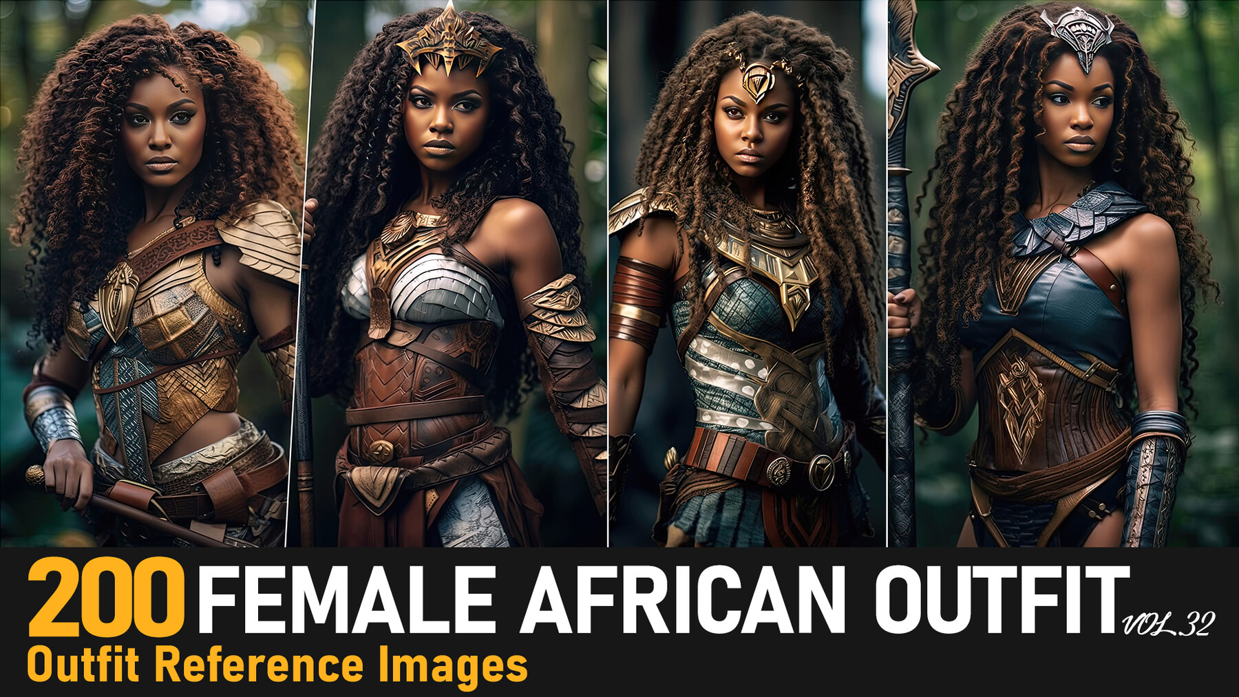 ArtStation - Female African Outfit VOL.32|4K Reference Images | Artworks