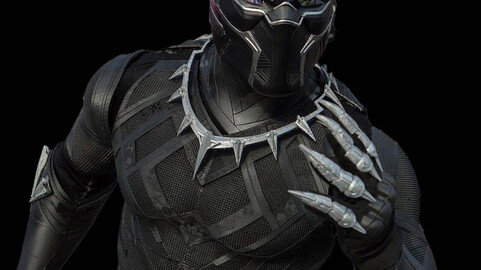 Black Panther Suit and helmet cosplay ready to 3d print