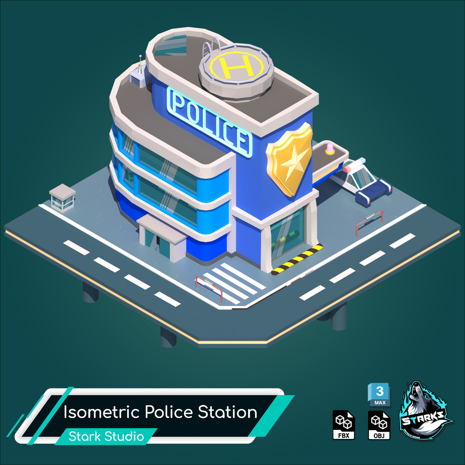 police station cartoon