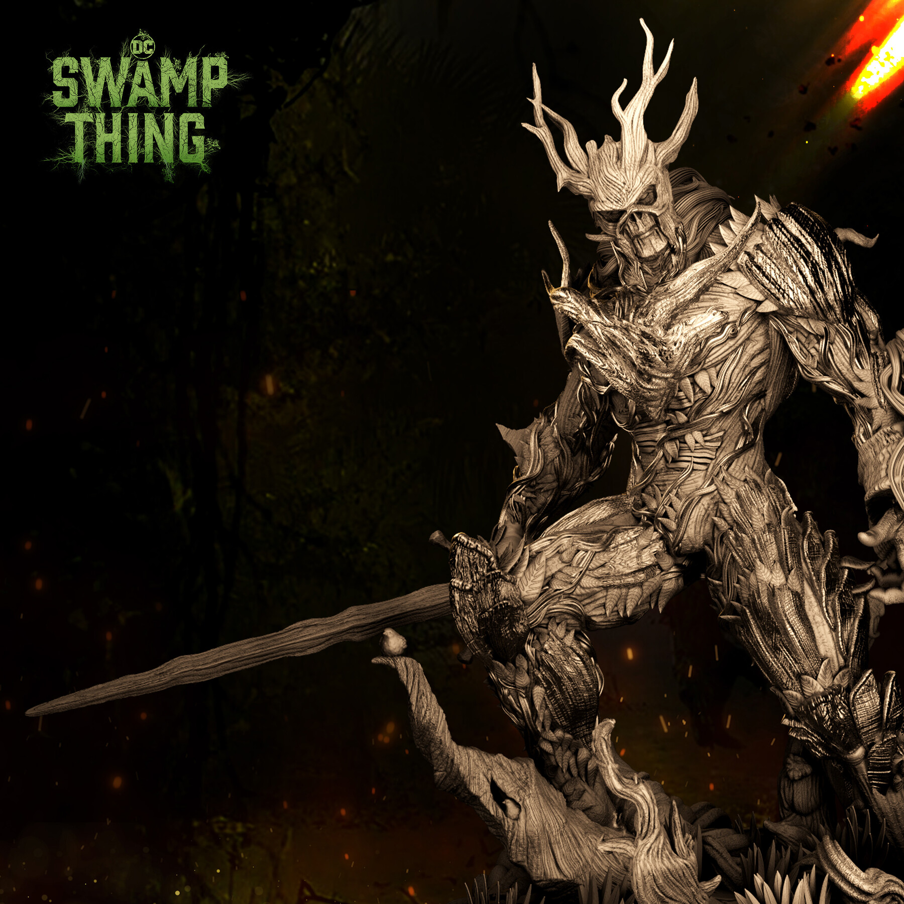 ArtStation - SWAMP THING SCULPTURE FOR 3D PRINTING | Resources