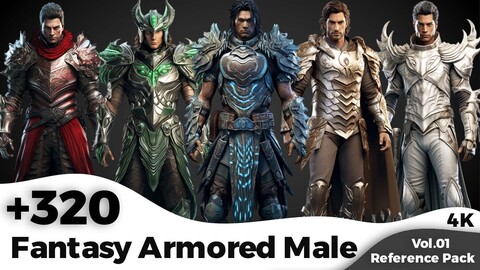 +320 Fantasy Armored Male Concept (4K)