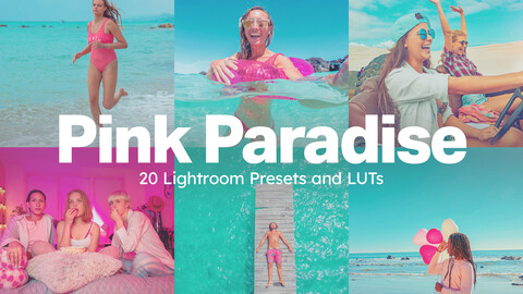 20 Pink Paradise LUTs & Lightroom Presets