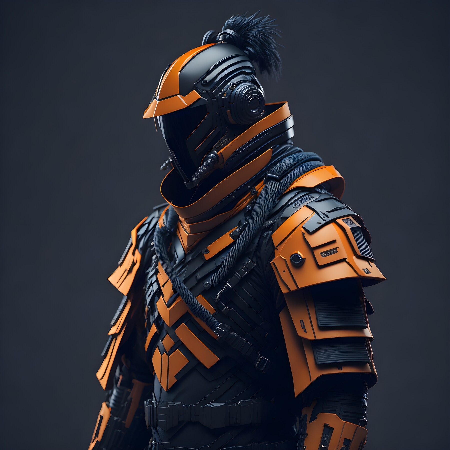 ArtStation - Futuristic soldier wearing cyberpunk jacket --100pict ...