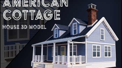 American Cottage - House Model 3D