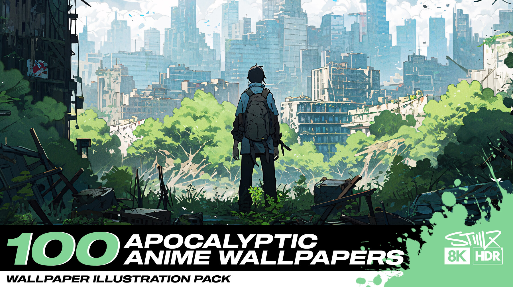 ArtStation - 100 Apocalyptic Anime Wallpaper Illustration Pack Vol