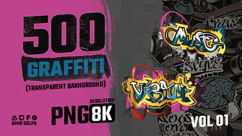 500 Graffiti png 8k vol01 (Hand Painted, Alpha, Seamless, Street Art, Patterns, Decals, Urban environments, Drawn, Tattoo, Print, Transparent, Flowers, Girls, Abstract, Stickers, Anime characters, Kings, Queens, Ghosts, Sci-fi, Cybernetic, ...)