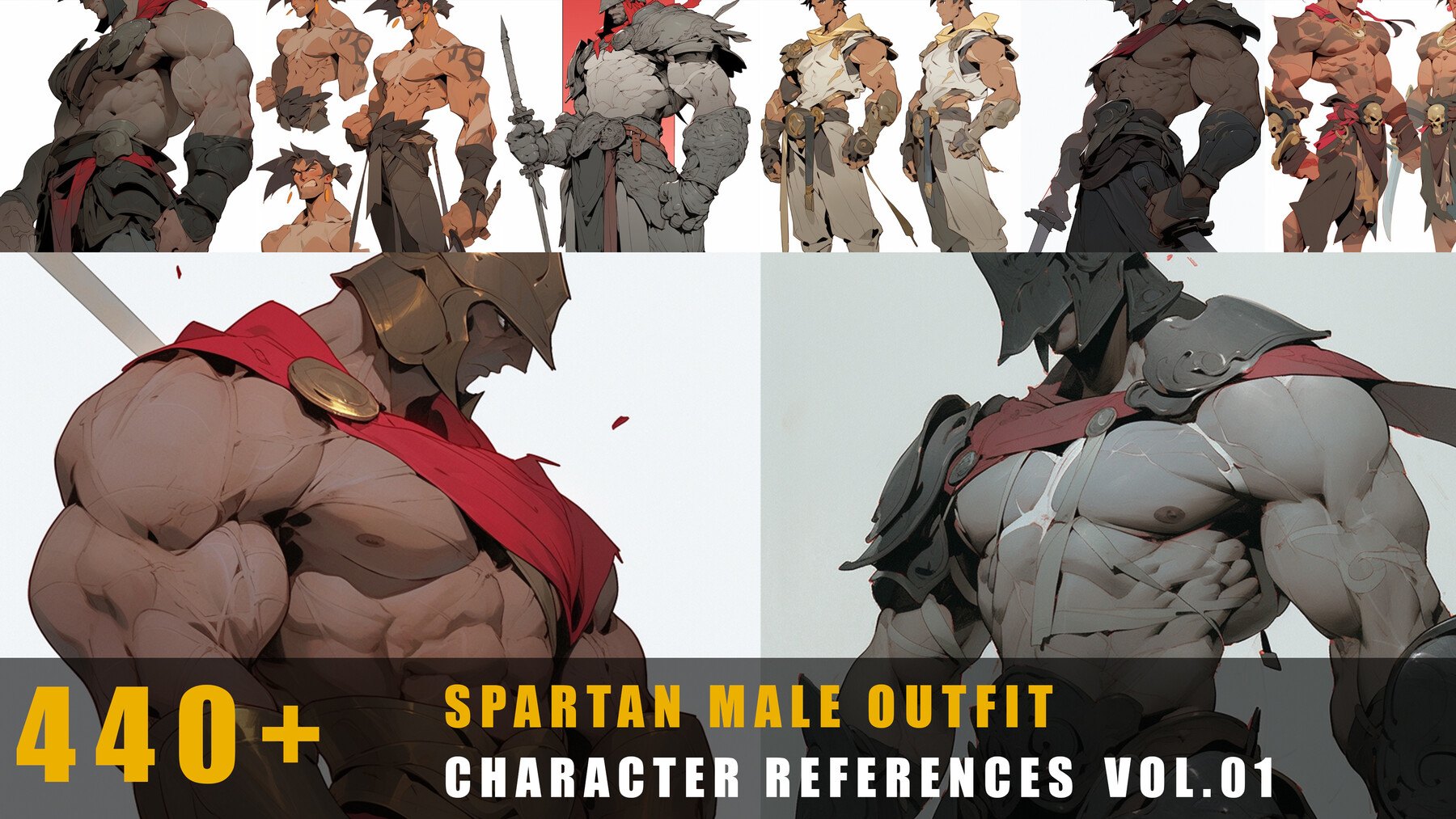 ArtStation - 440+ Spartan Male Outfit - Character References Vol.01 ...