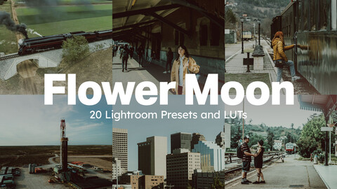 20 Flower Moon LUTs & Lightroom Presets