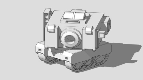 Cartoon style tank 3D
