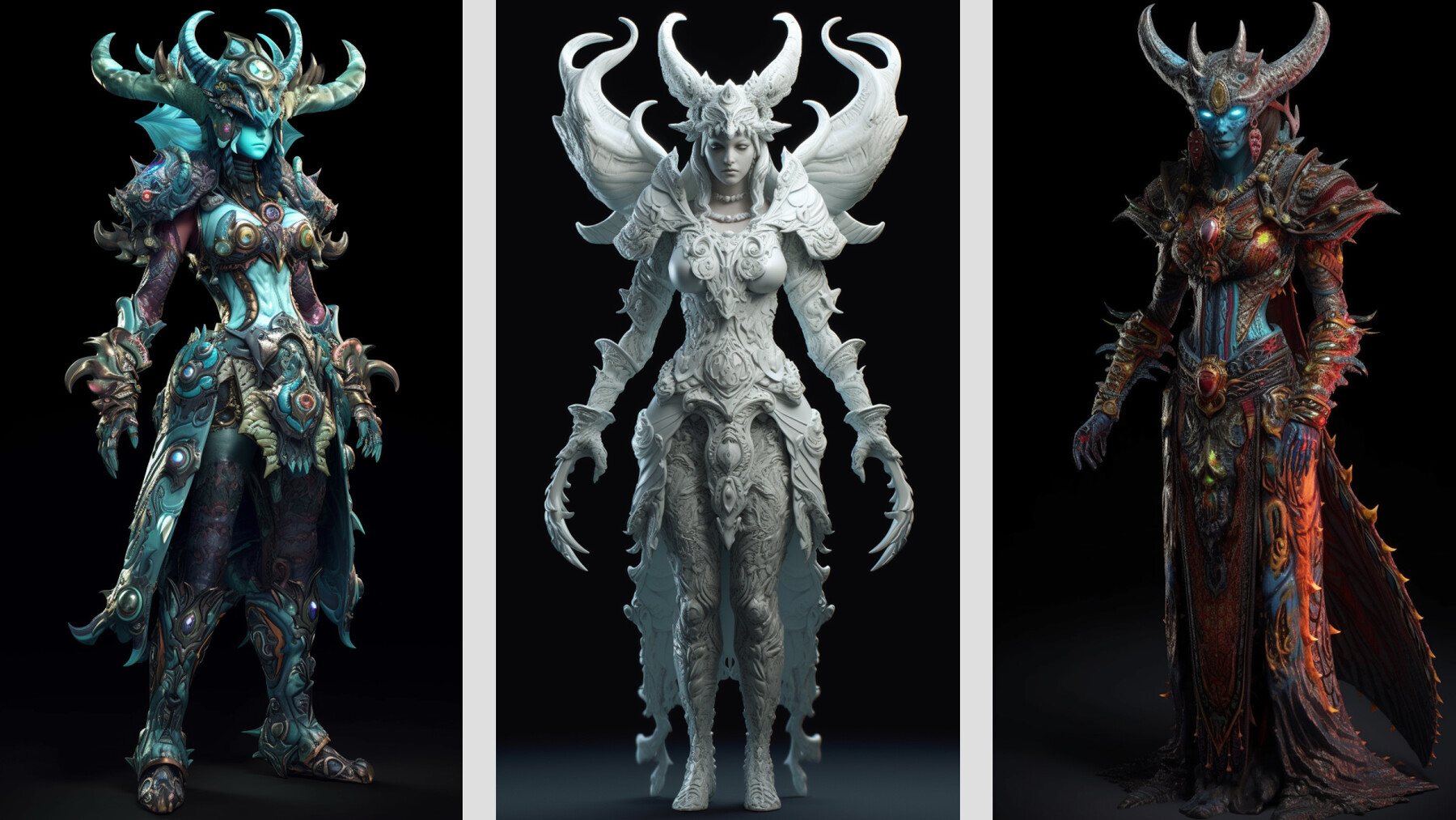 ArtStation - +300 Demoniac Female Monster (Fantasy Character) Vol.01 ...