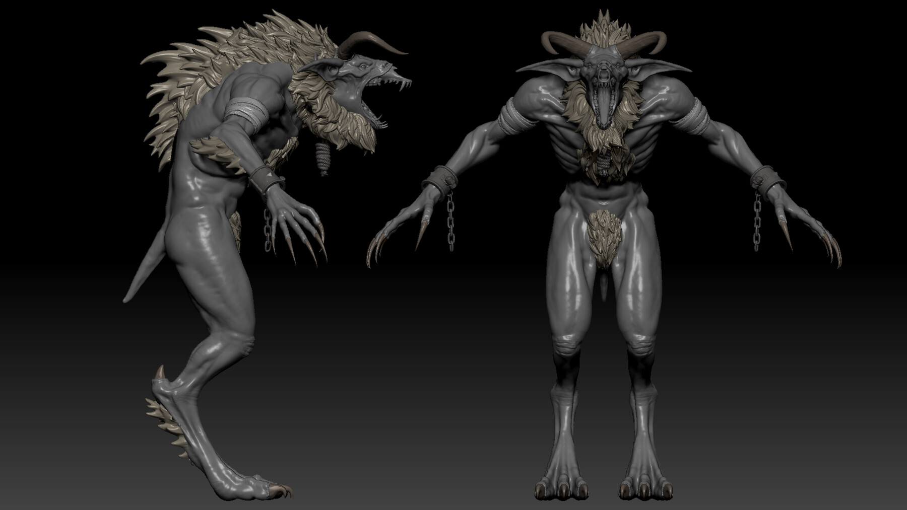 ArtStation Shadowclaw Beast High Quality Sculpt Resources   File 